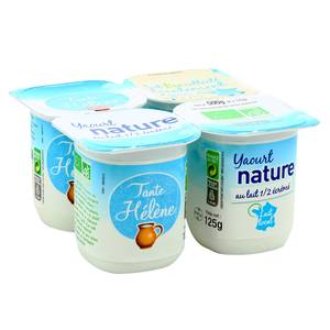 Livraison A Domicile Tante Helene Yaourt Bio Nature 4x125g