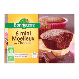 Livraison A Domicile Bonneterre 6 Minis Moelleux Au Chocolat Bio 0g