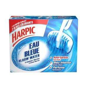 Livraison à domicile Harpic Blocs WC anti tartre eau bleue, 2 pièces