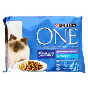 Achat Purina One Effiles En Sauce Veau Et Thon Special Chat D Interieur