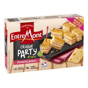Entremont Croque Party Emmental Et Jambon 18 Parts Boite De 190g