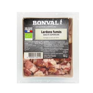 LARDONS FUMES BIO SANS SEL NITRITE 150G