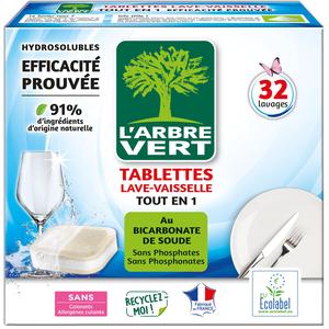 L'Arbre Vert Lave-Vaisselle Éco All-in-1 32 Pièces | Nettoyage Efficace main image 0
