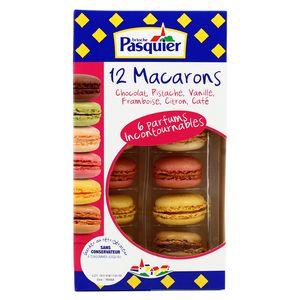  Pasquier  12 macarons  frais 6 parfums 120g houra fr