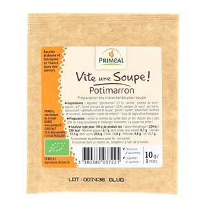 Vite, une soupe ! Potimarron, bio Vite, une soupe ! Potimarron, bio ,PRIMEAL,10g