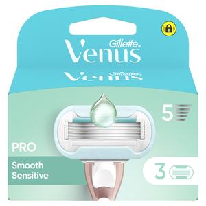 Pack De 3 Recharges De Lames Gillette Venus Deluxe Smooth Sensitive - Pour Rasoir Femme