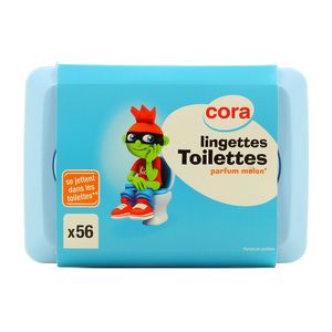 Cora Boite De Lingettes Toilette Kido Parfum Melon D Eau 56 Lingettes