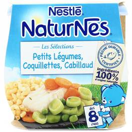 Nestle Naturnes Petits Legumes Coquillettes Cabillaud Des 8 Mois