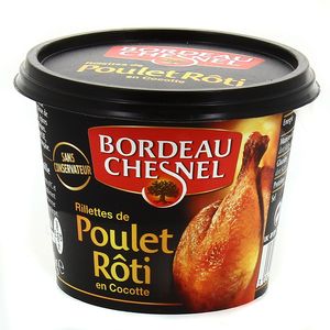 Bordeau Chesnel Rillettes de Poulet Rôti en cocotte, 110g : houra.fr