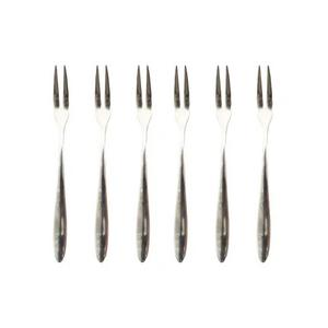 Point virgule Set de 6 fourchettes à fruits de mer en acier inoxydable