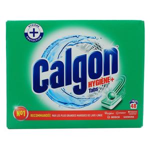 Stock Bureau - CALGON Lot de 48 Tablettes Anticalcaire Hygiene Plus pour le  Lave-Linge
