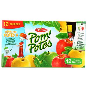 Pom'Potes Pomme nature Pom'Potes Pomme nature,MATERNE,12x