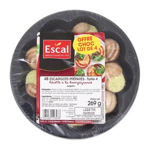 48 ESCARGOTS DE BOURGOGNE - Escargots et apéritifs surgelés ESCAL