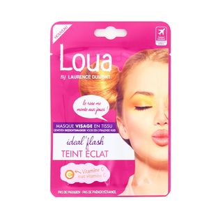 Loua Masque visage en tissu teint clatant, 1 pice : houra.fr