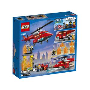 LEGO City L'Hélicoptère de Secours des Pompiers 60281 LEGO : la boîte à  Prix Carrefour