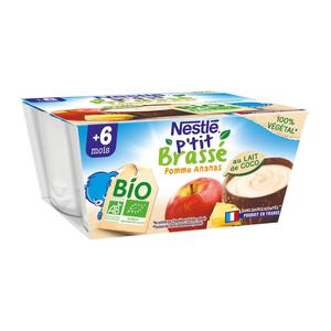 FRANCE BéBé BIO - Brassés Nature pour Bébé - Laitage dès 6 mois- Lot 3 x  (4x100g) - Achat / Vente dessert lacté FRANCE BéBé BIO - Brassés Nature  pour Bébé 