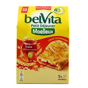 Livraison A Domicile Lu Belvita Petit Dejeuner Moelleux Fraise 250g