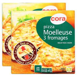 Pizza aux 3 fromages Pizza aux 3 fromages,CORA,lot de 2x