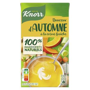 KNORR - SOUPE DOUCEUR D'AUTOMNE CREME FRAICHE Brique de 1L - Soupes et  Croutons/Soupes en Brique KNORR 