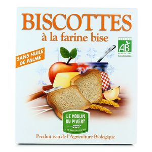 Biscottes à la farine bise Biscottes à la farine bise,LE MOULIN DU PIVERT,270g