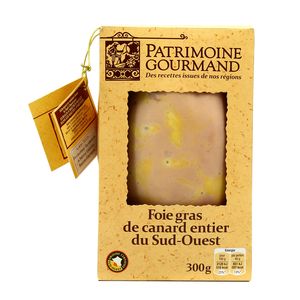 Lobe de Foie gras de canard entier Lobe de Foie gras de canard entier ,PATRIMOINE GOURMAND,300g