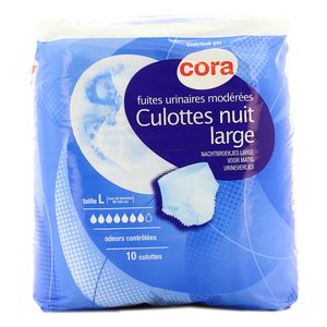 Acheter Cora Culottes nuit incontinence pour fuites modérées Taille L