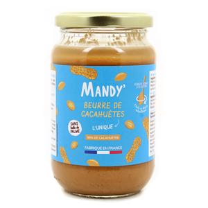Beurre de cacahuètes bio croquant (avec morceaux) - Mandy