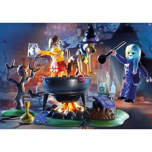 Playmobil Scooby-Doo Histoires dans Le Manoir Hanté Histoires dans Le Chaudron 70361 & Scooby-Doo 70366 