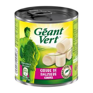 Livraison à domicile Géant Vert Coeurs de Palmiers coupés, 125g