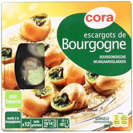 Escargots de Bourgogne pur beurre Escargots de Bourgogne pur beurre,CORA,89g