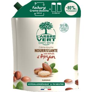 L'Arbre Vert Bien-Être Crème Douche aux Extraits D'Argan, 6 x 250ml