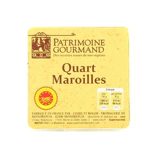 Quart maroilles AOC Quart maroilles AOC,PATRIMOINE GOURMAND,200g
