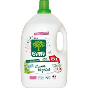 L'Arbre Vert Lessive Liquide Hypoallergénique Écologique 33 Doses Peaux  Sensibles Flacon 1,5l