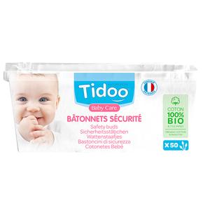 Tidoo Care Maxi Carrés Bébés En Coton Bio 80 Pièces