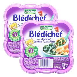 Bledina Bledi Chef Duo D Epinards Carottes Et Petites Pates Des 18 Mois