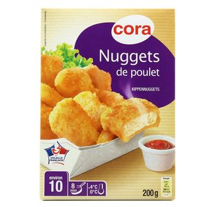 Nuggets de poulet Nuggets de poulet ,CORA,200 g
