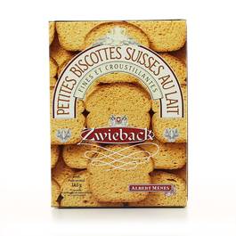 Petites biscottes suisses au lait Petites biscottes suisses au lait ,ALBERT MENES,165g