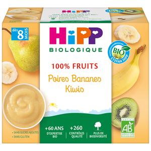 Livraison A Domicile Hipp Poires Bananes Kiwis Bio Des 8 Mois 4x100g