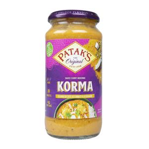 Acheter Patak's Original Sauce Korma - Sauce Curry Doux Indienne, 450g