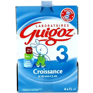 Lait de croissance, dès 10 mois, 4x1l Lait de croissance, dès 10 mois, 4x1l,GUIGOZ,4x