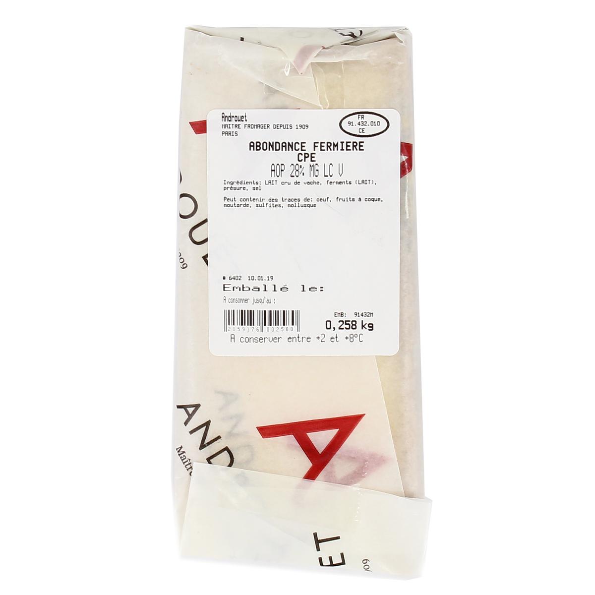 2159176000000 - Androuet, Maître Fromager - Abondance Fermier AOP - Lait de vache cru