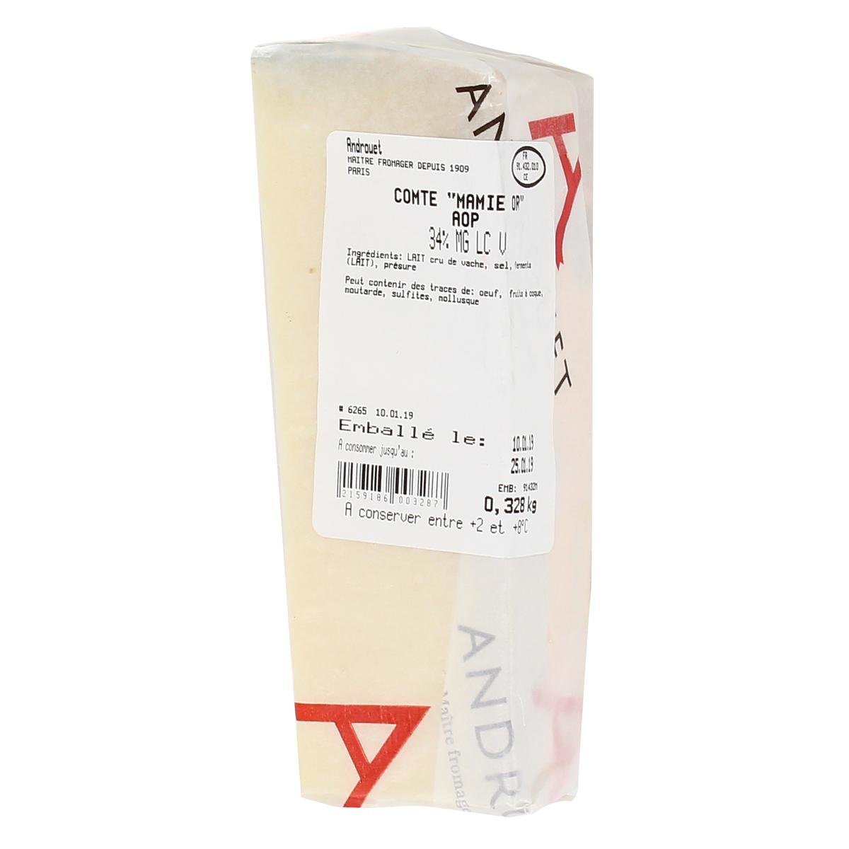 2159186000000 - Androuet, Maître Fromager - Comté 12 mois d'Affinage AOP - Lait de vache cru