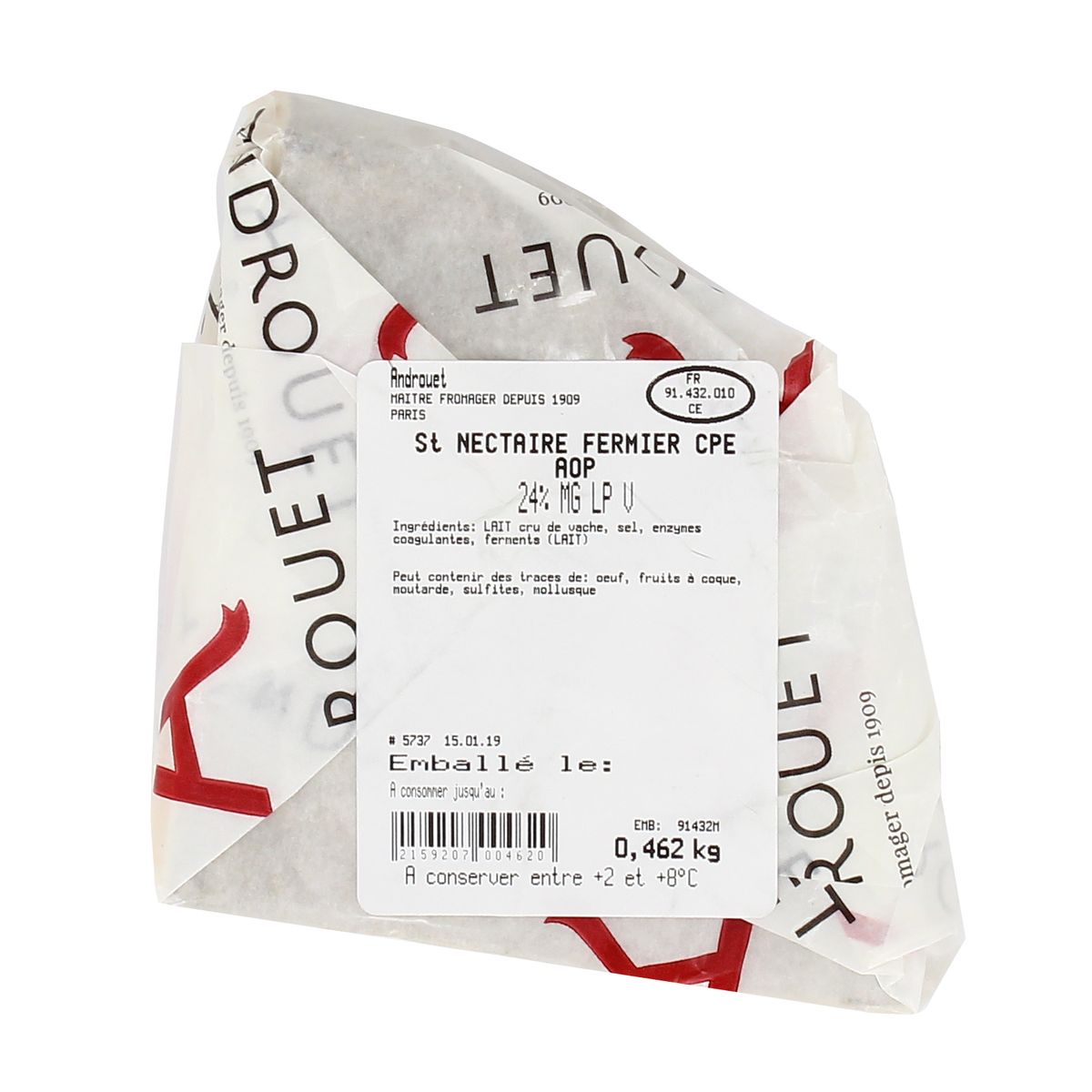 2159207000000 - Androuet, Maître Fromager - Saint-Nectaire fermier AOP - Lait de vache cru
