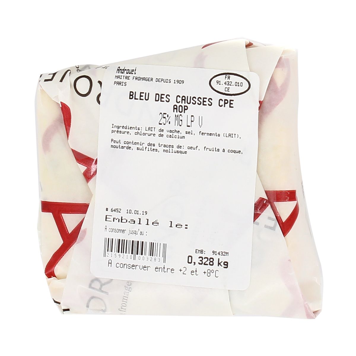 2159210000000 - Androuet, Maître Fromager - Bleu des Causses AOP - Lait de vache cru
