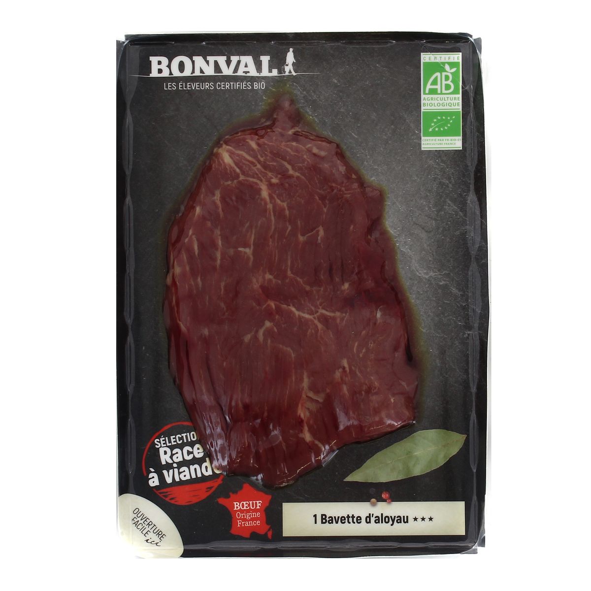 2192856000000 - Bonval - Bavette d'Aloyau de Boeuf Bio à Griller