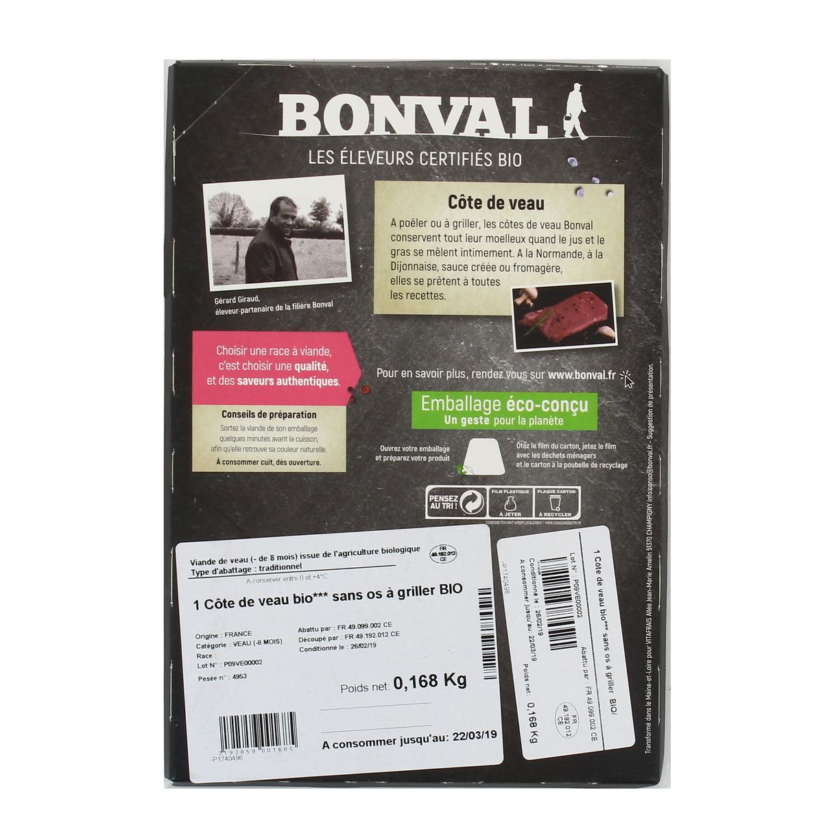 2192859000000 - Bonval - Côte de Veau Sans Os, Bio