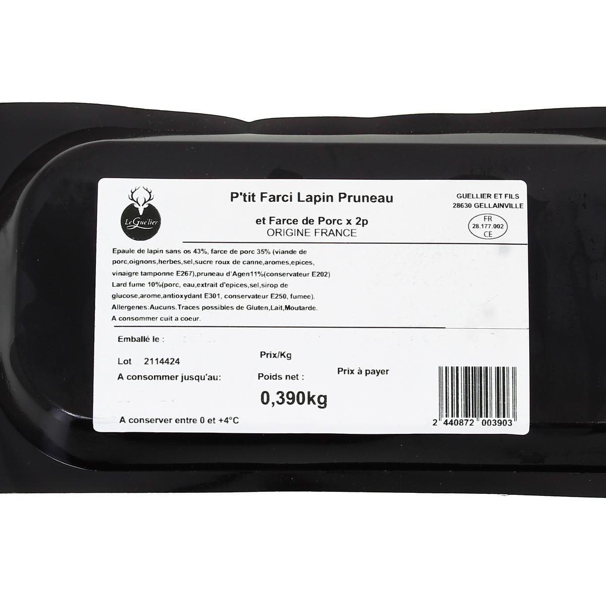 2440872000000 - Leguelier - Farçis de Lapin aux Pruneaux et Porc façon Paupiette