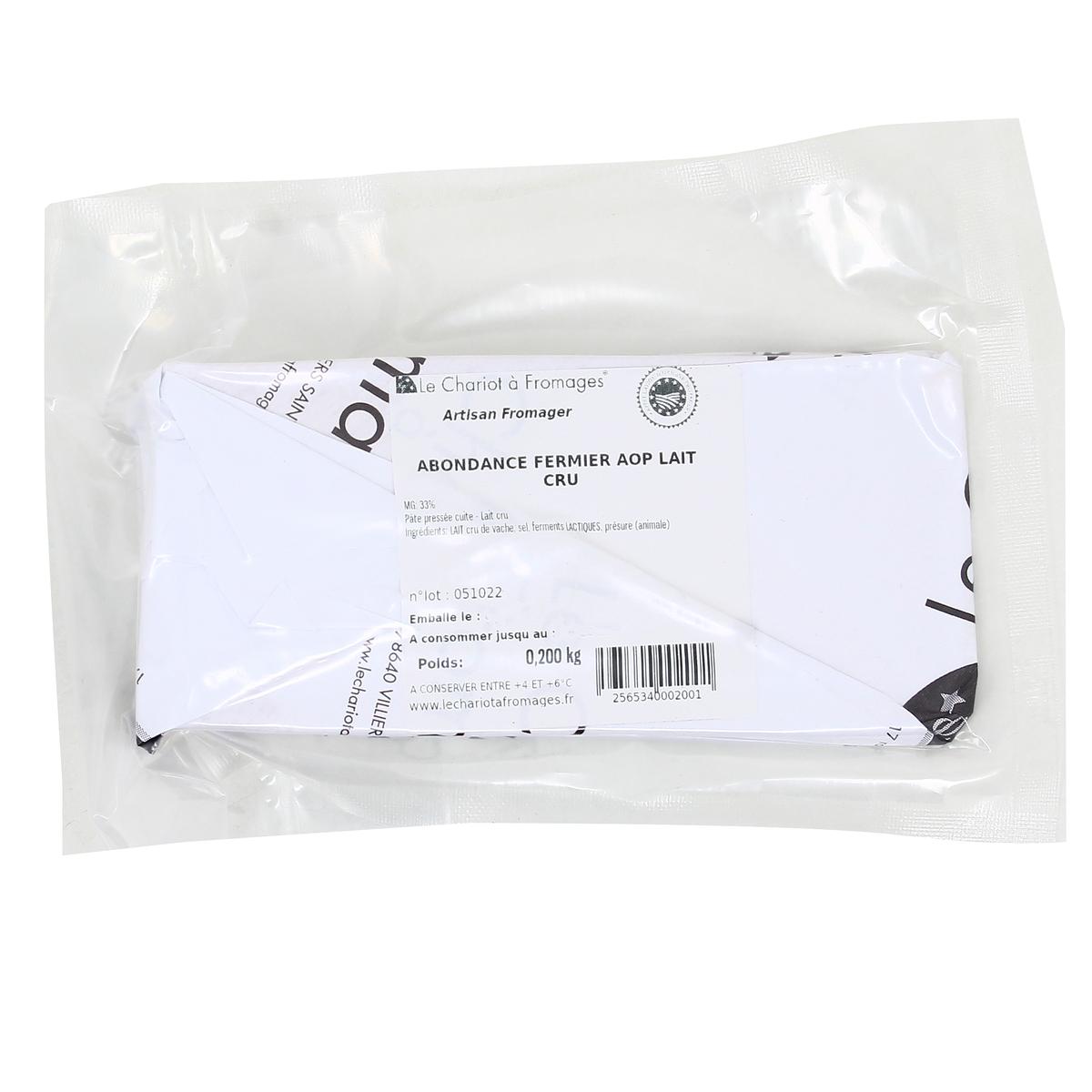 2565340000000 - Le Chariot à fromages, Artisan Fromager - Abondance fermier AOP - Lait de vache cru