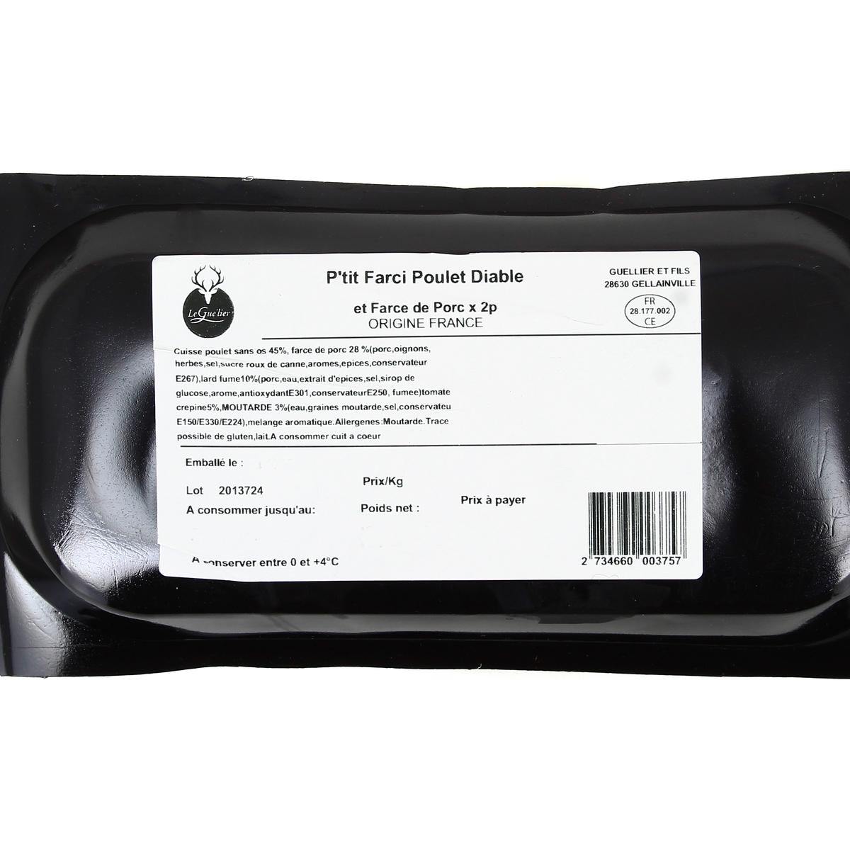 2734660000000 - Leguelier - P'tits Farcis de Poulet à la Diable et Farce de Porc façon Paupiette