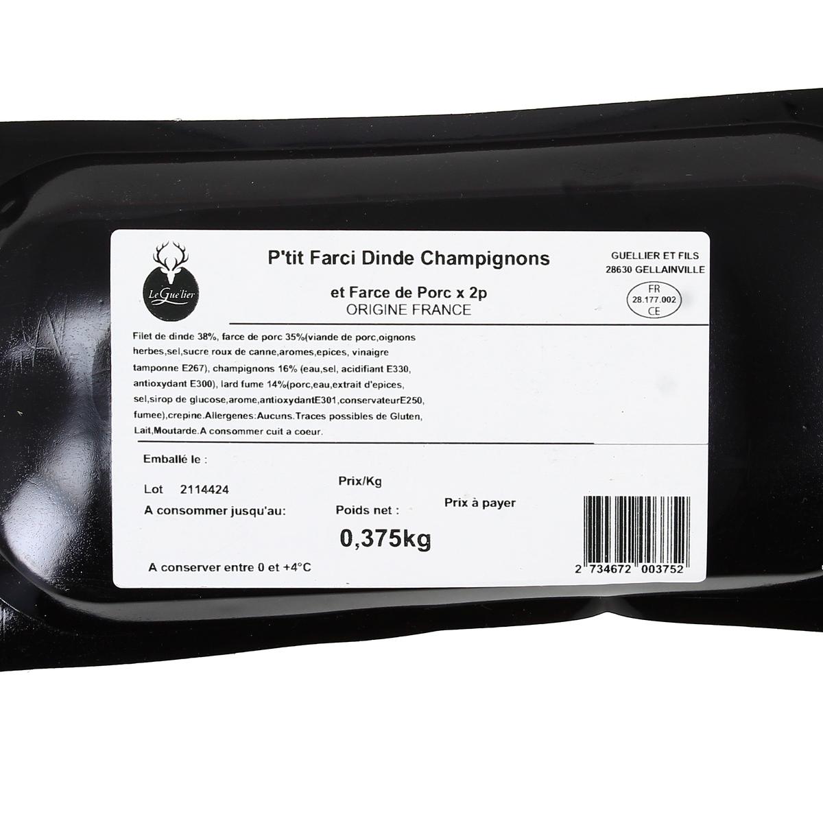 2734672000000 - Leguelier - 2 Farçis de Dinde aux Champignon et porc